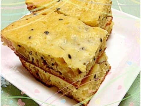 炊飯器で簡単！さつま芋と胡麻ケーキ